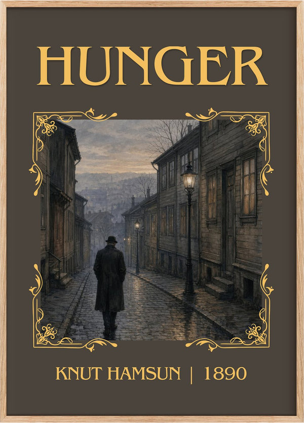 Hunger Classic Book Art Print by Knut Hamsun
