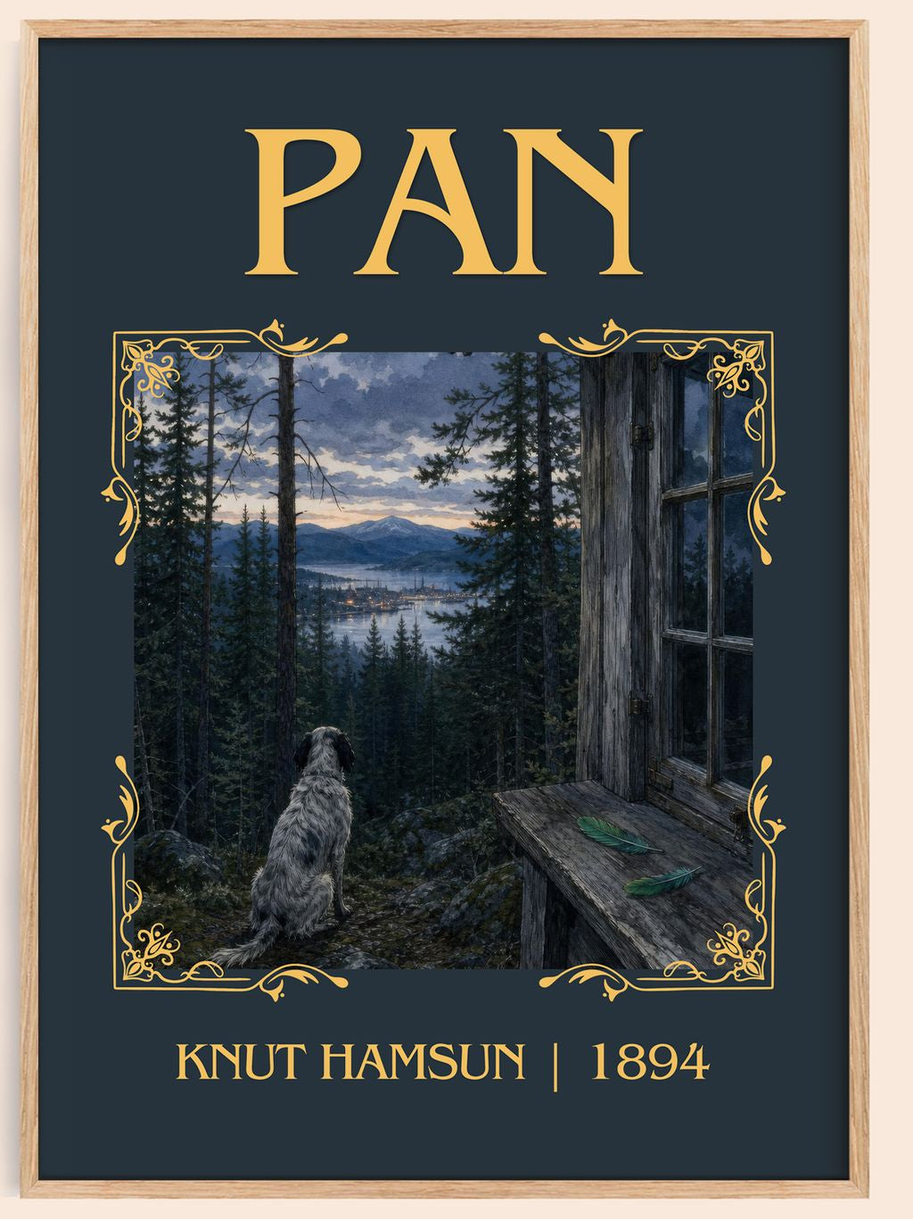Pan Classic Book Art Print by Knut Hamsun – book poster