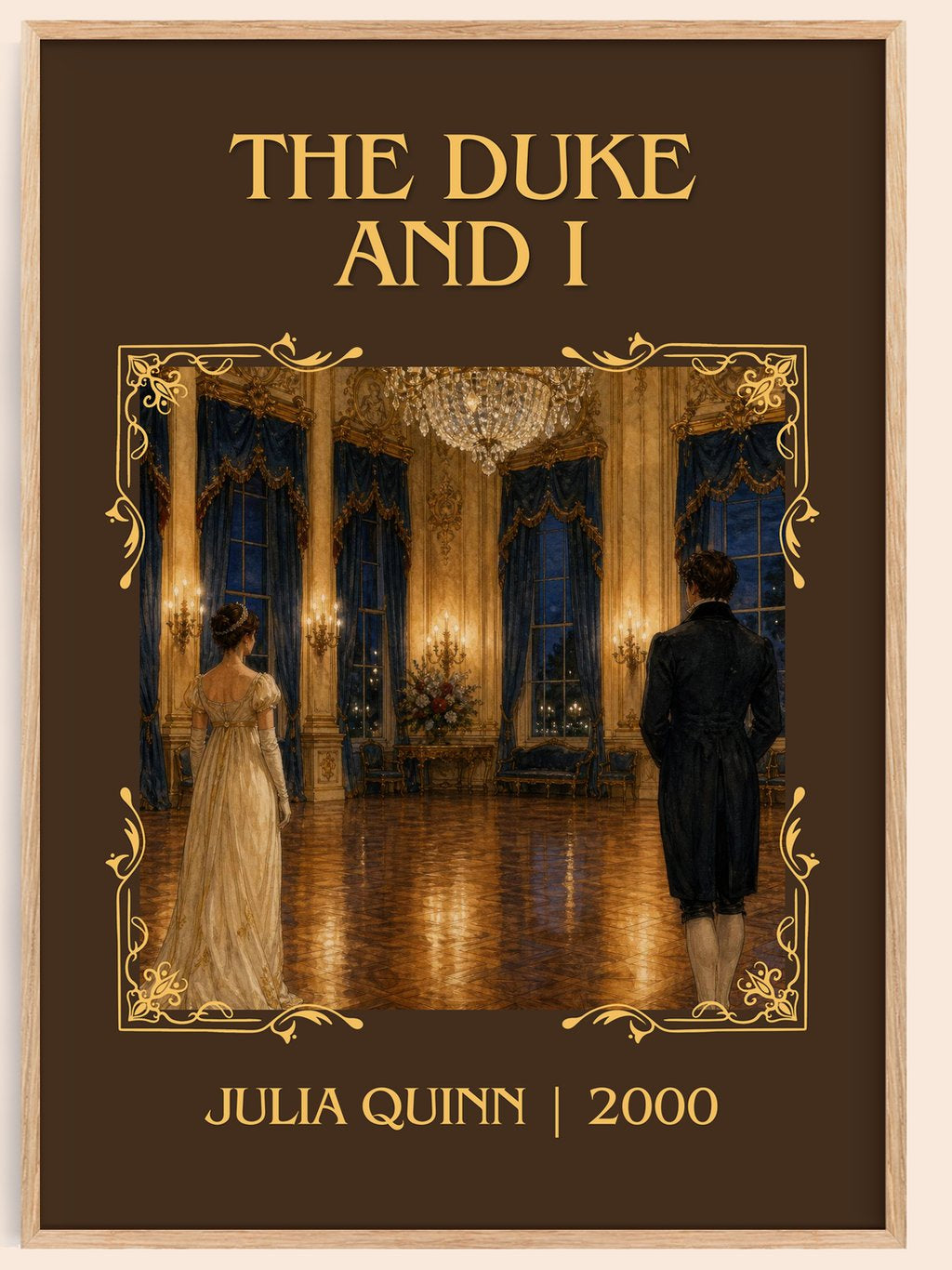 The Duke and I Classic Book Art Print by Julia Quinn – book poster