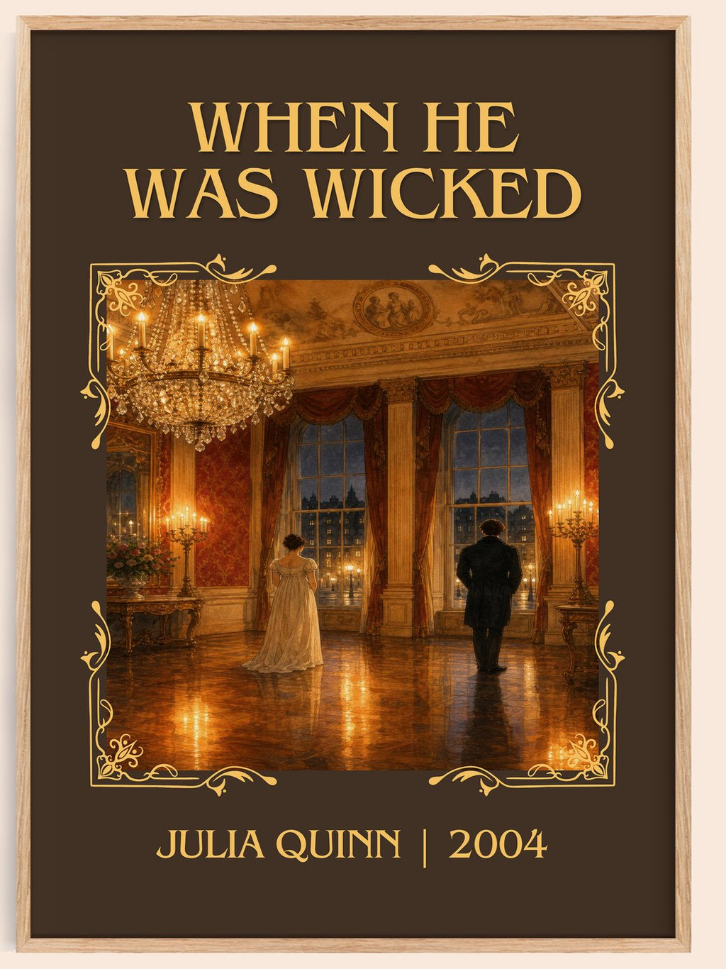 When He Was Wicked Classic Book Art Print by Julia Quinn – book poster