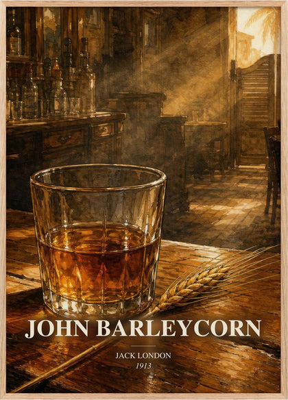 John Barleycorn Book Watercolour Illustration by Jack London