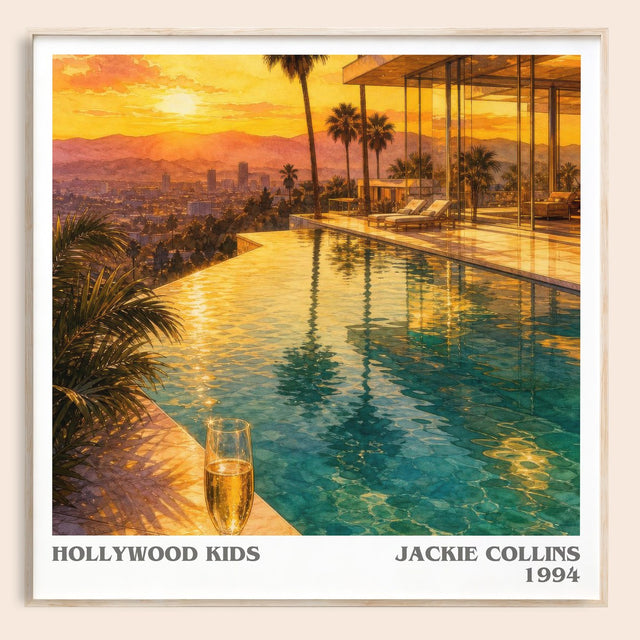Hollywood Kids Literary Art Print by Jackie Collins