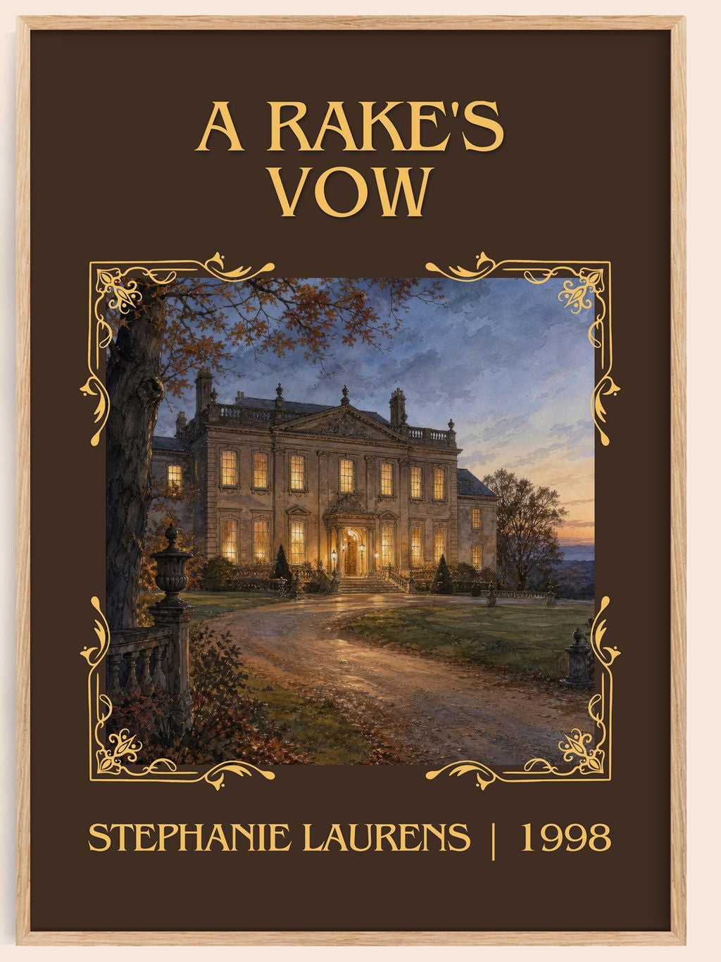 A Rake's Vow Classic Book Art Print by Stephanie Laurens – book poster