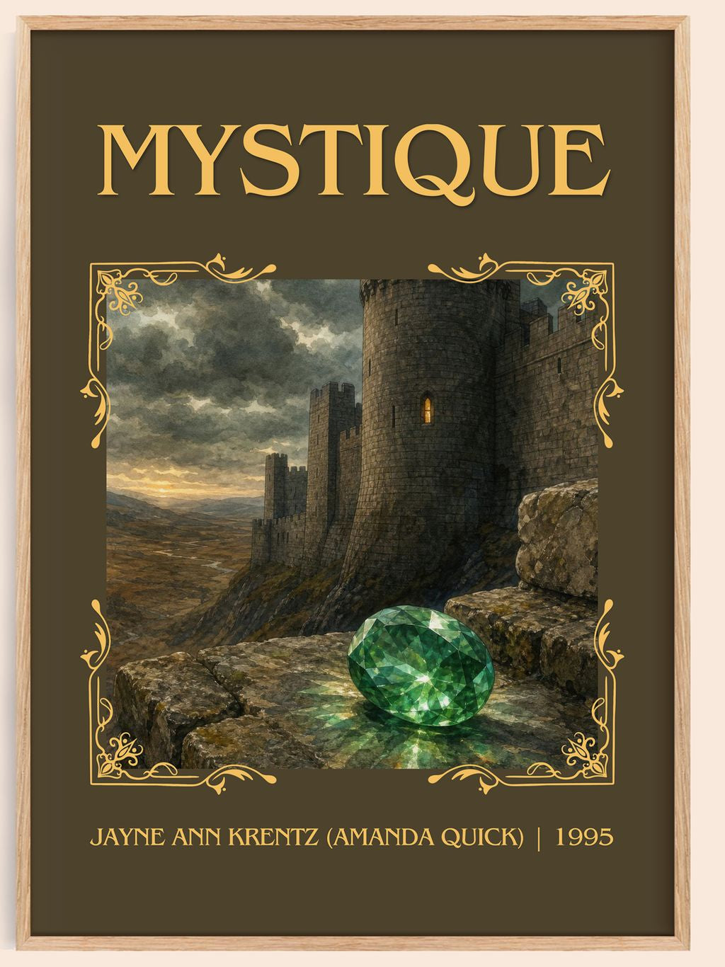 Mystique Classic Book Art Print by Jayne Ann Krentz (Amanda Quick) – book poster