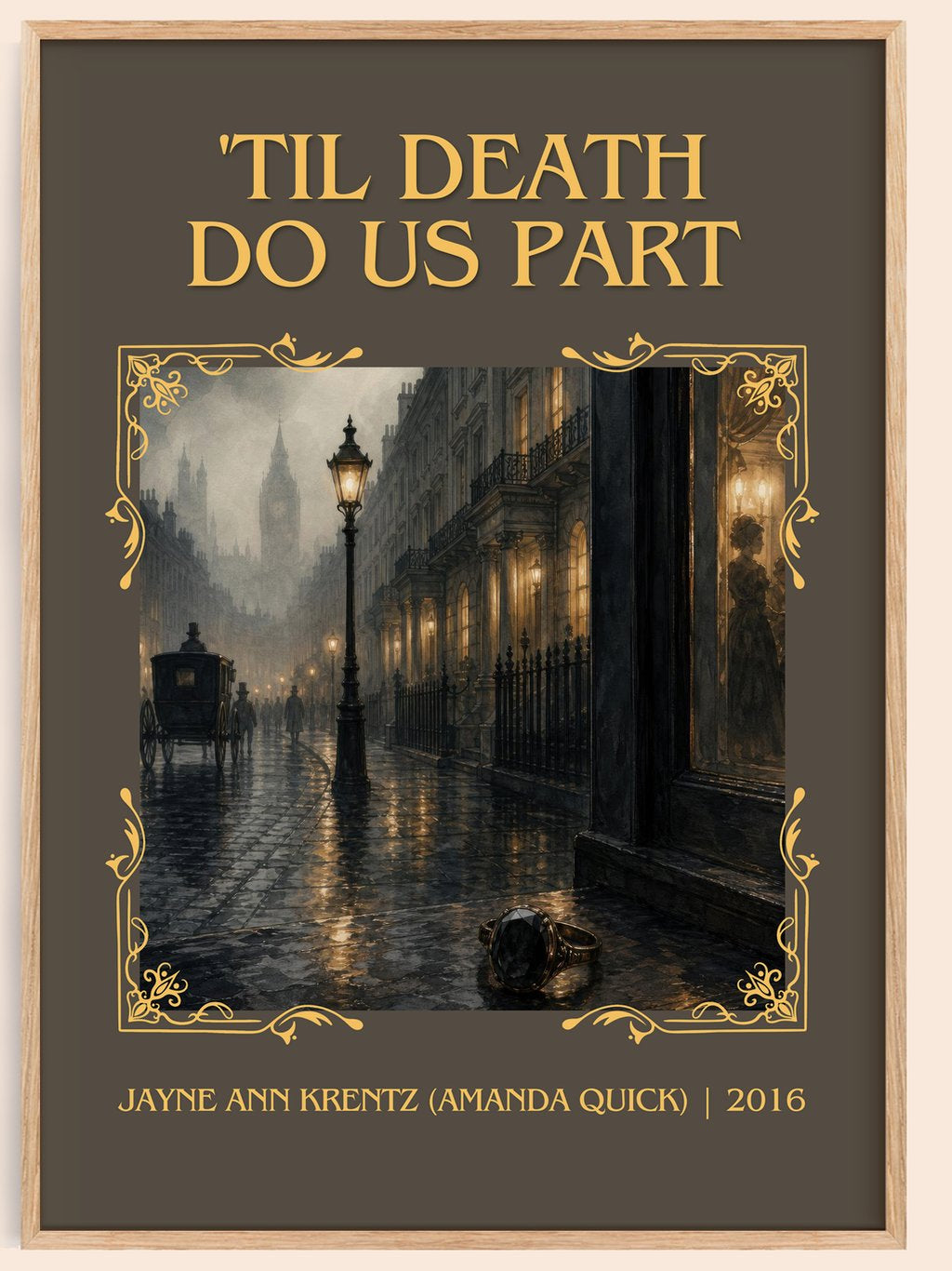 'Til Death Do Us Part Classic Book Art Print by J. Quick) – book poster