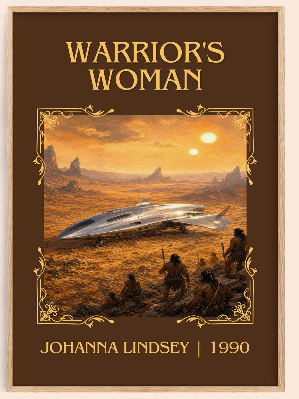Warrior's Woman Classic Book Art Print by Johanna Lindsey – book poster