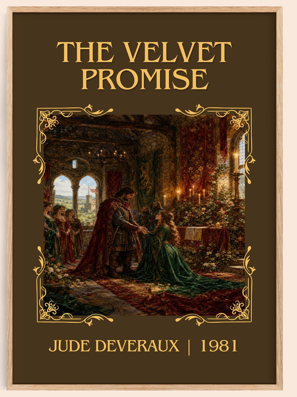 The Velvet Promise Classic Book Art Print by Jude Deveraux – book poster