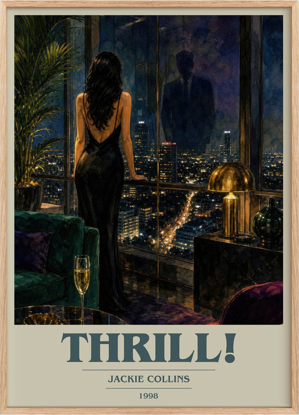 Thrill! Book Cover Poster by Jackie Collins