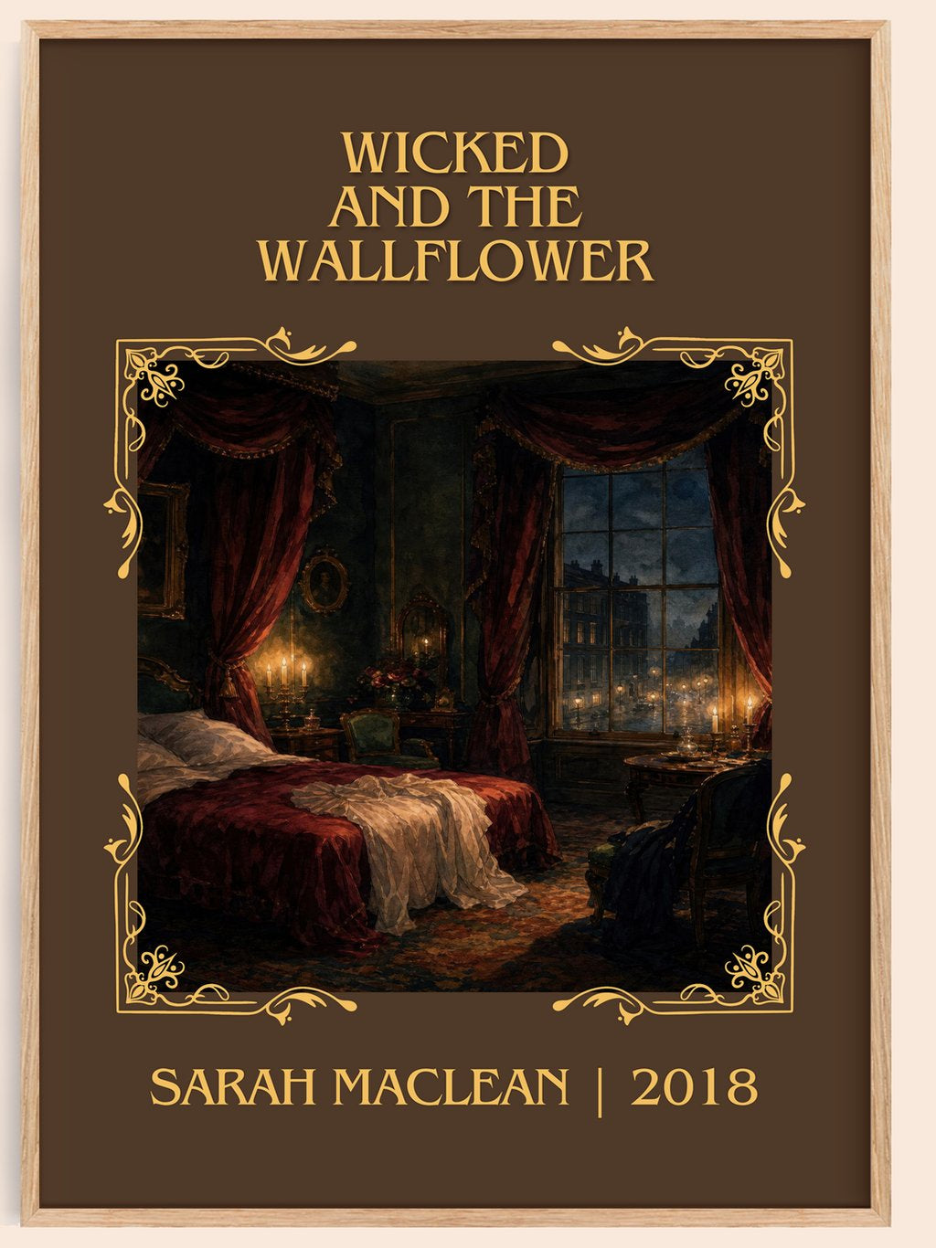 Wicked and the Wallflower Classic Book Art Print by Sarah MacLean – book poster