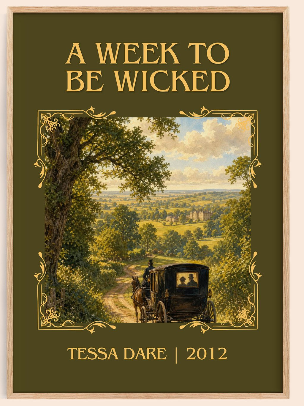A Week to Be Wicked Classic Book Art Print by Tessa Dare – book poster