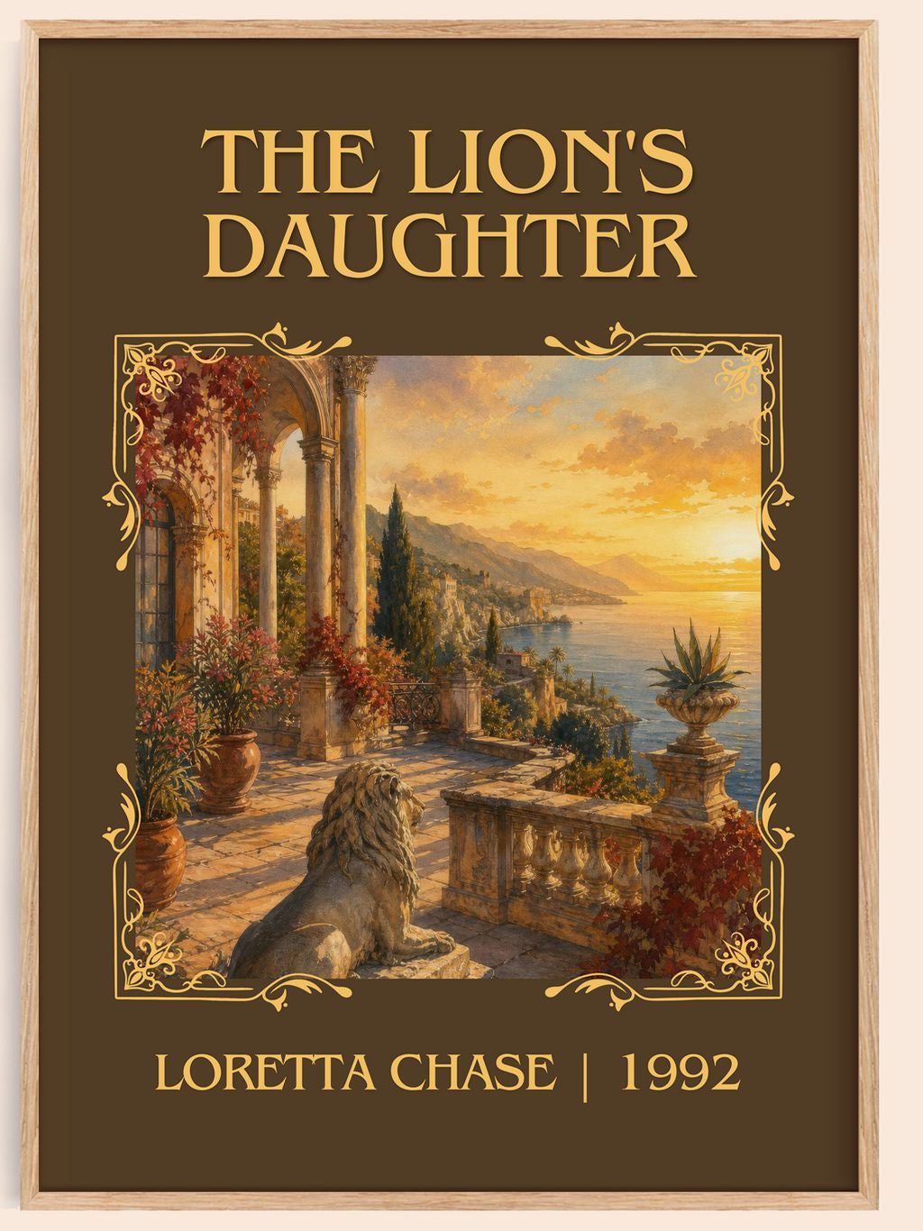 The Lion's Daughter Classic Book Art Print by Loretta Chase – book poster