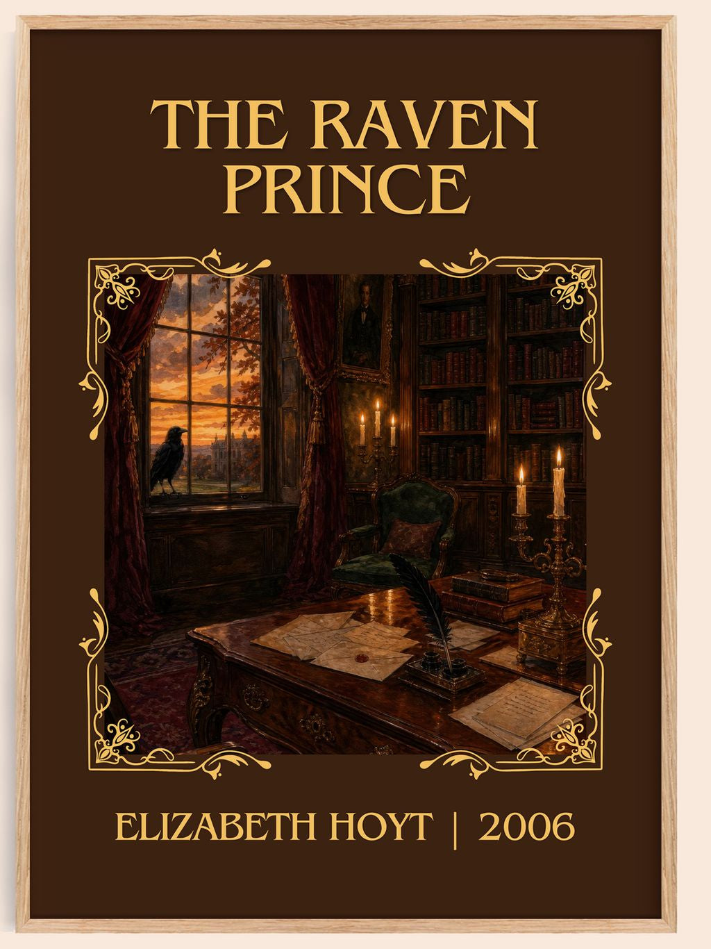 The Raven Prince Classic Book Art Print by Elizabeth Hoyt – book poster