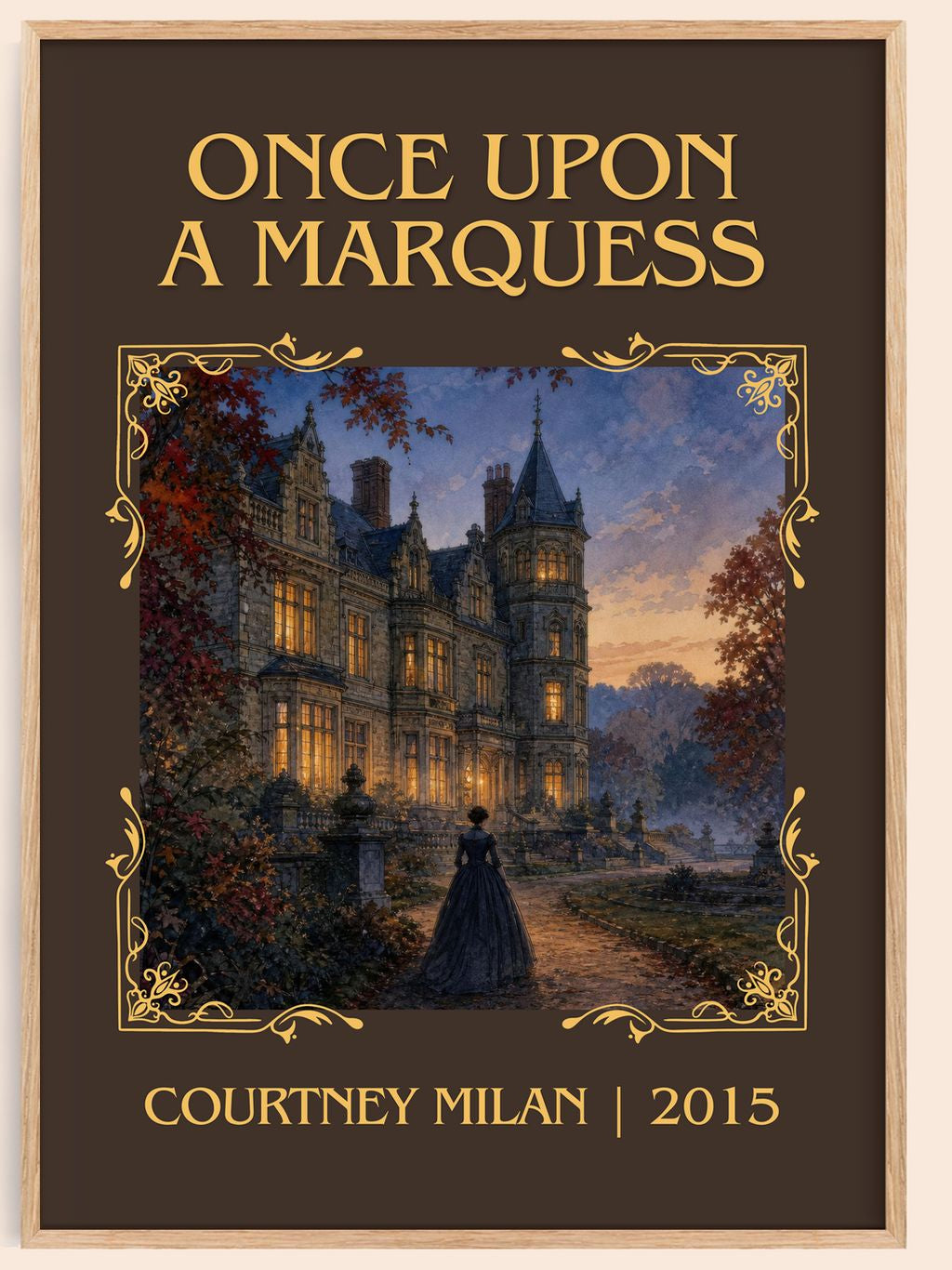 Once Upon a Marquess Classic Book Art Print by Courtney Milan – book poster