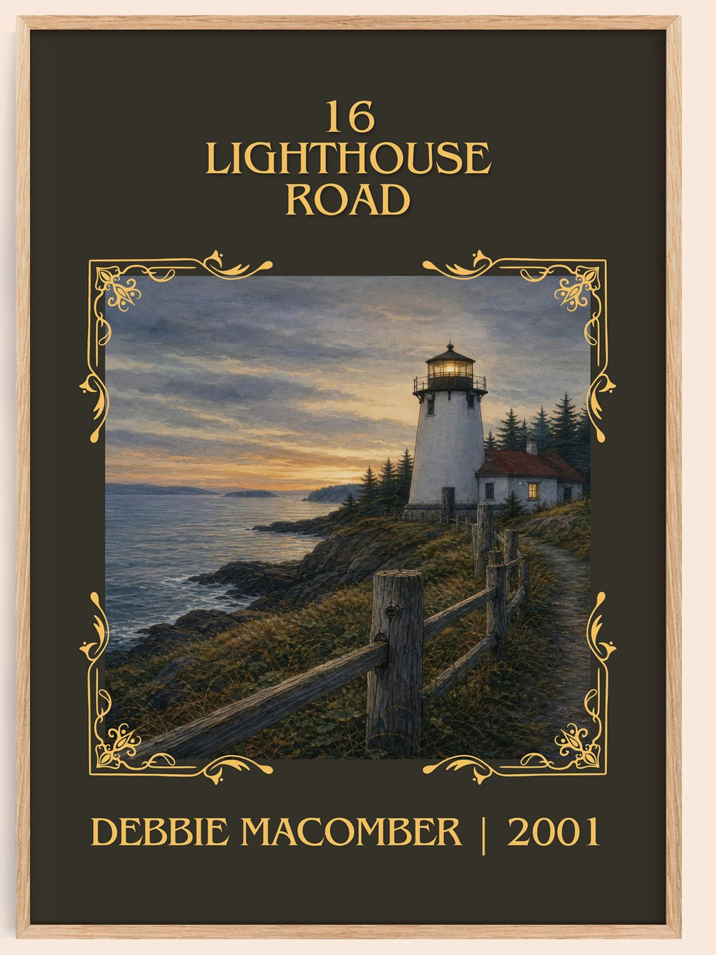 16 Lighthouse Road Classic Book Art Print by Debbie Macomber – book poster