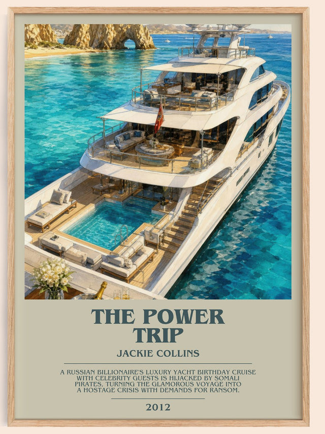 The Power Trip Bookish Wall Art by Jackie Collins