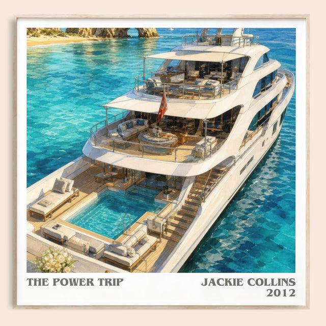 The Power Trip Literary Art Print by Jackie Collins