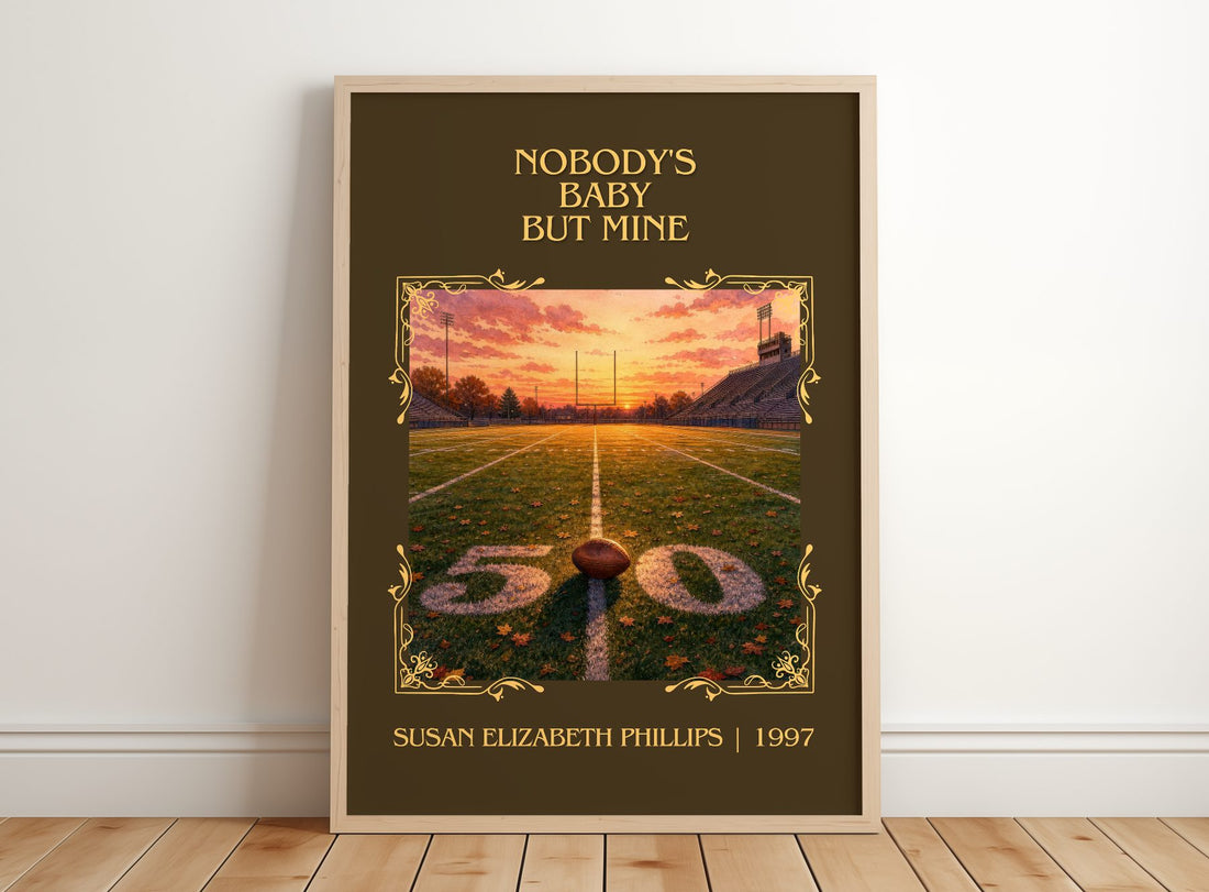 Nobody's Baby But Mine Classic Book Art Print by S. Phillips – framed print leaning on a wooden floor