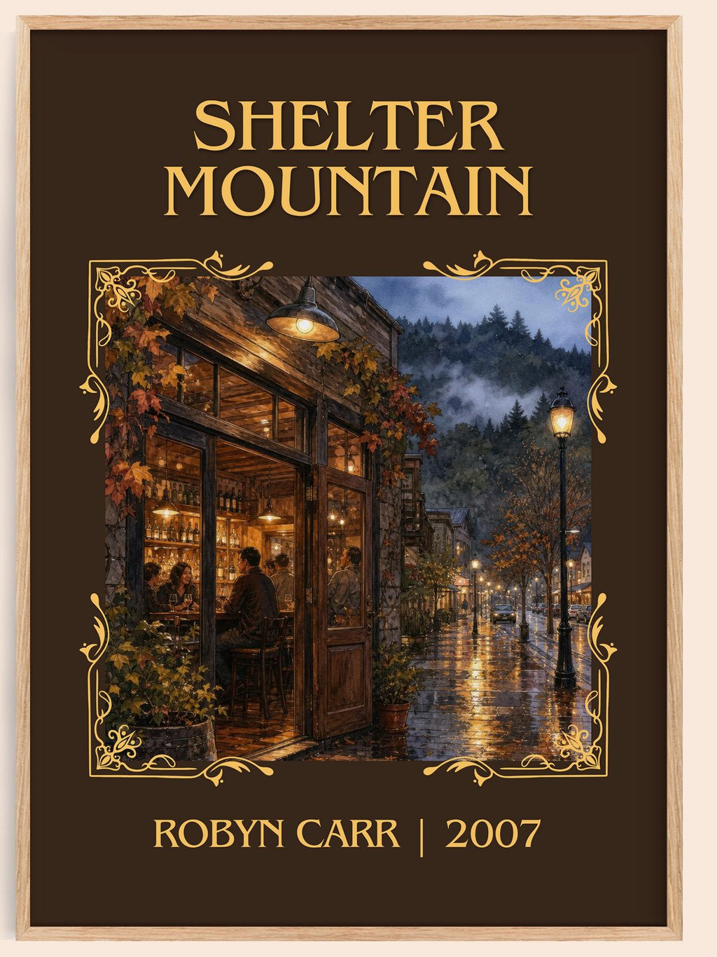 Shelter Mountain Classic Book Art Print by Robyn Carr – book poster