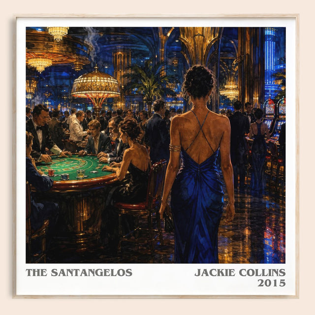 The Santangelos Literary Art Print by Jackie Collins