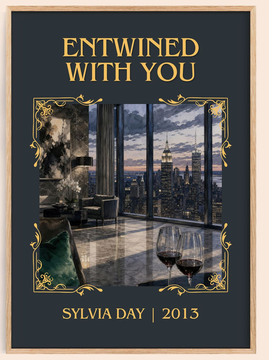 Entwined with You Classic Book Art Print by Sylvia Day – book poster