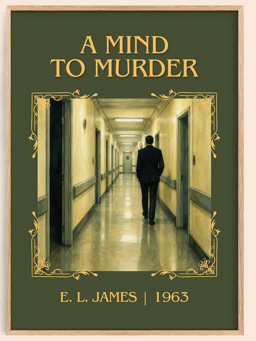 A Mind to Murder Classic Book Art Print by E. L. James – book poster