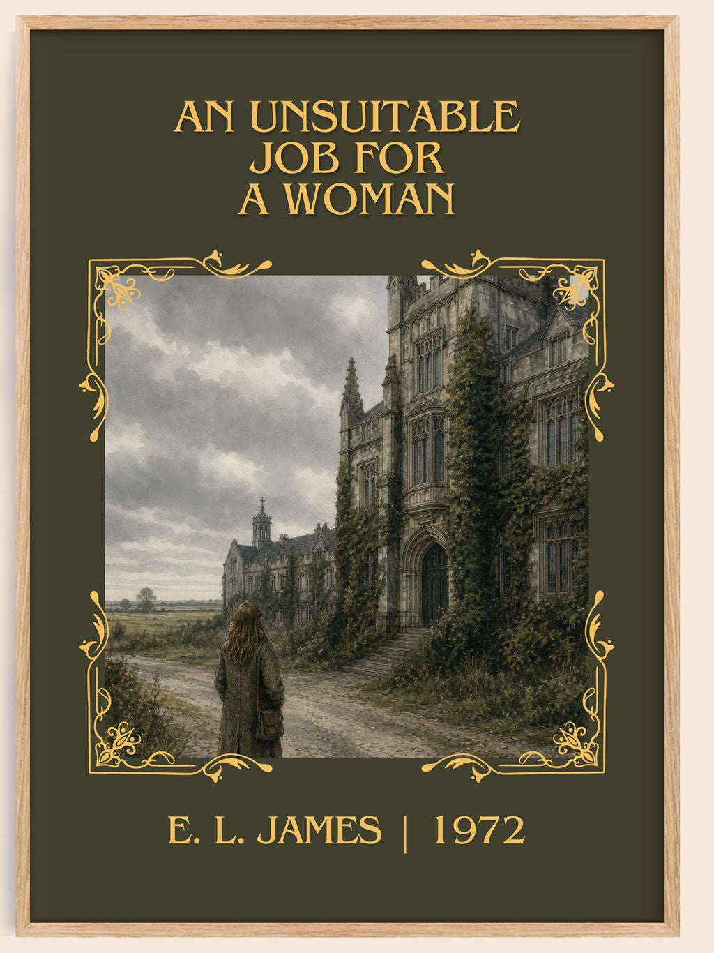 An Unsuitable Job for a Woman Classic Book Art Print by E. L. James – book poster