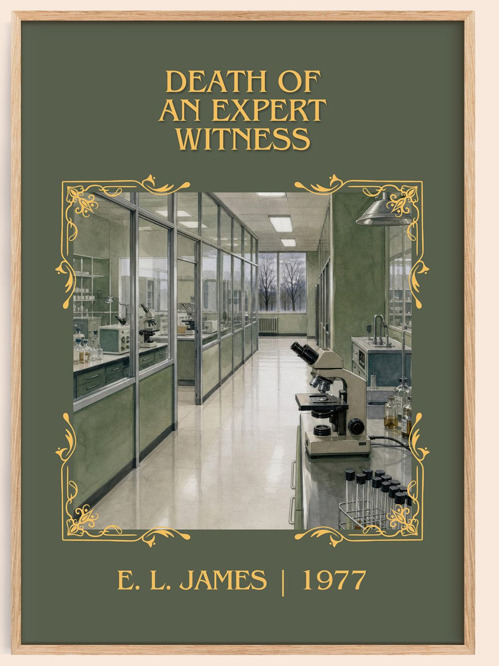 Death of an Expert Witness Classic Book Art Print by E. L. James – book poster