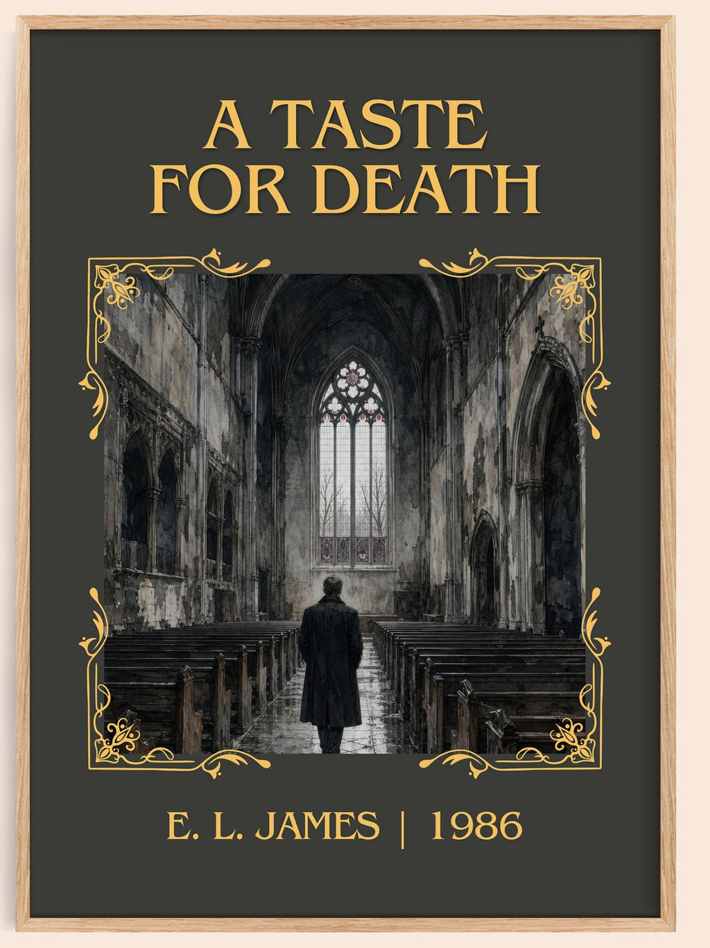 A Taste for Death Classic Book Art Print by E. L. James – book poster