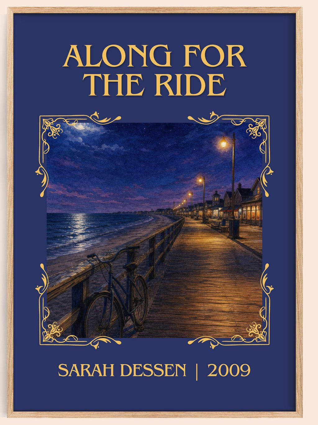Along for the Ride Classic Book Art Print by Sarah Dessen – book poster