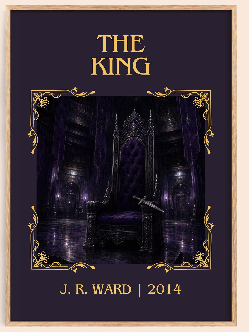 The King Classic Book Art Print by J. R. Ward – book poster