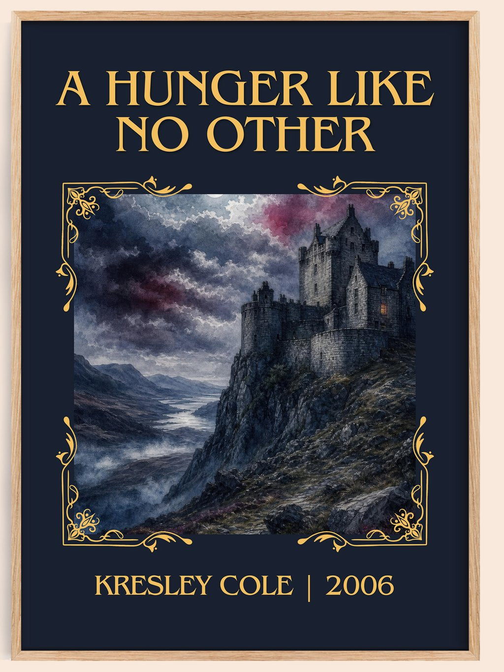A Hunger Like No Other Classic Book Art Print by Kresley Cole – book poster