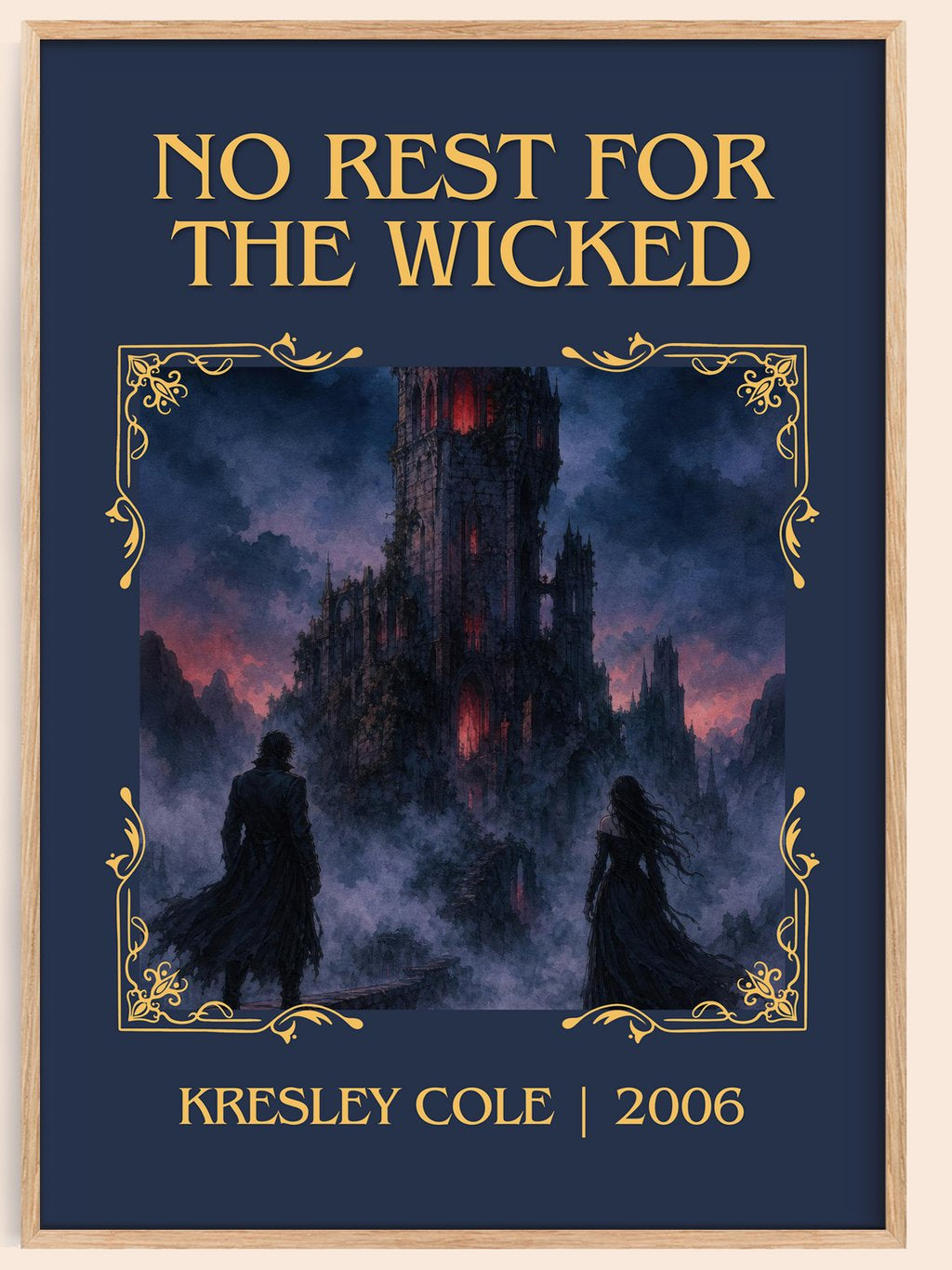 No Rest for the Wicked Classic Book Art Print by Kresley Cole – book poster