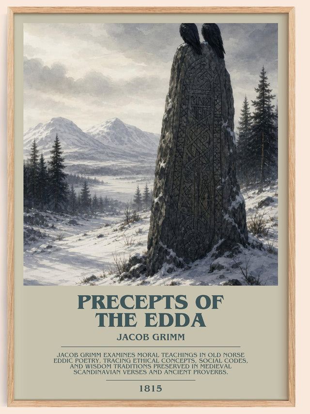 Precepts Of The Edda Bookish Wall Art by Jacob Grimm