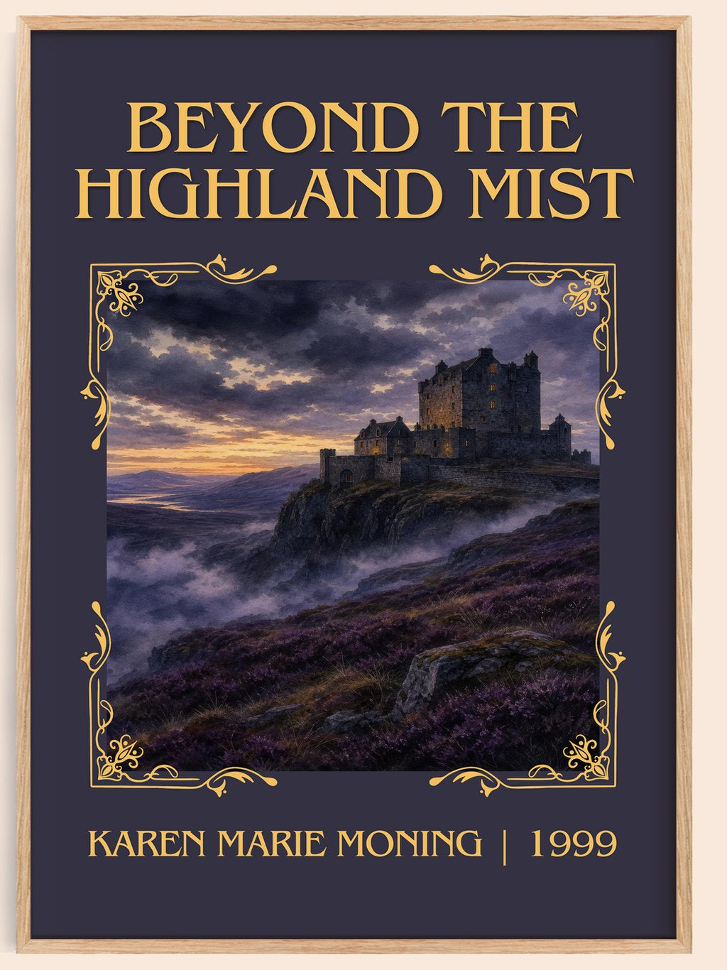 Beyond the Highland Mist Classic Book Art Print by Karen Marie Moning – book poster