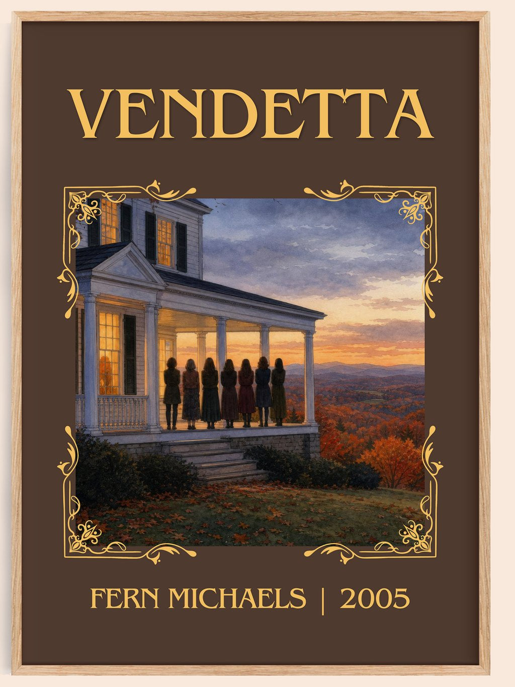 Vendetta Classic Book Art Print by Fern Michaels – book poster