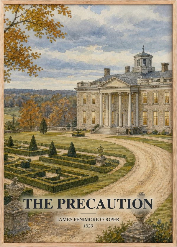 The Precaution Book Watercolour Illustration by James Fenimore Cooper