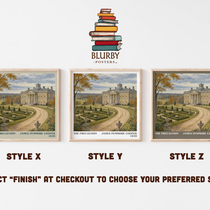The Precaution literary print in frame leaning in hallway – romance wall art
