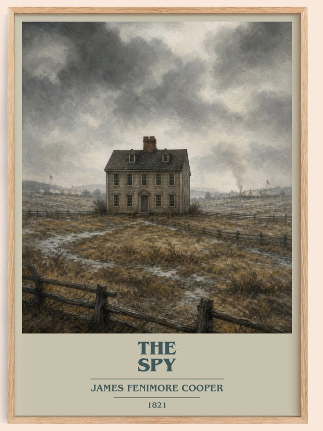 The Spy Book Cover Poster by James Fenimore Cooper