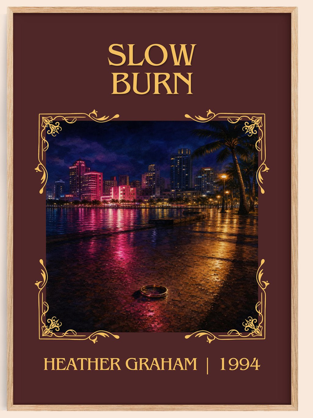 Slow Burn Classic Book Art Print by Heather Graham – book poster