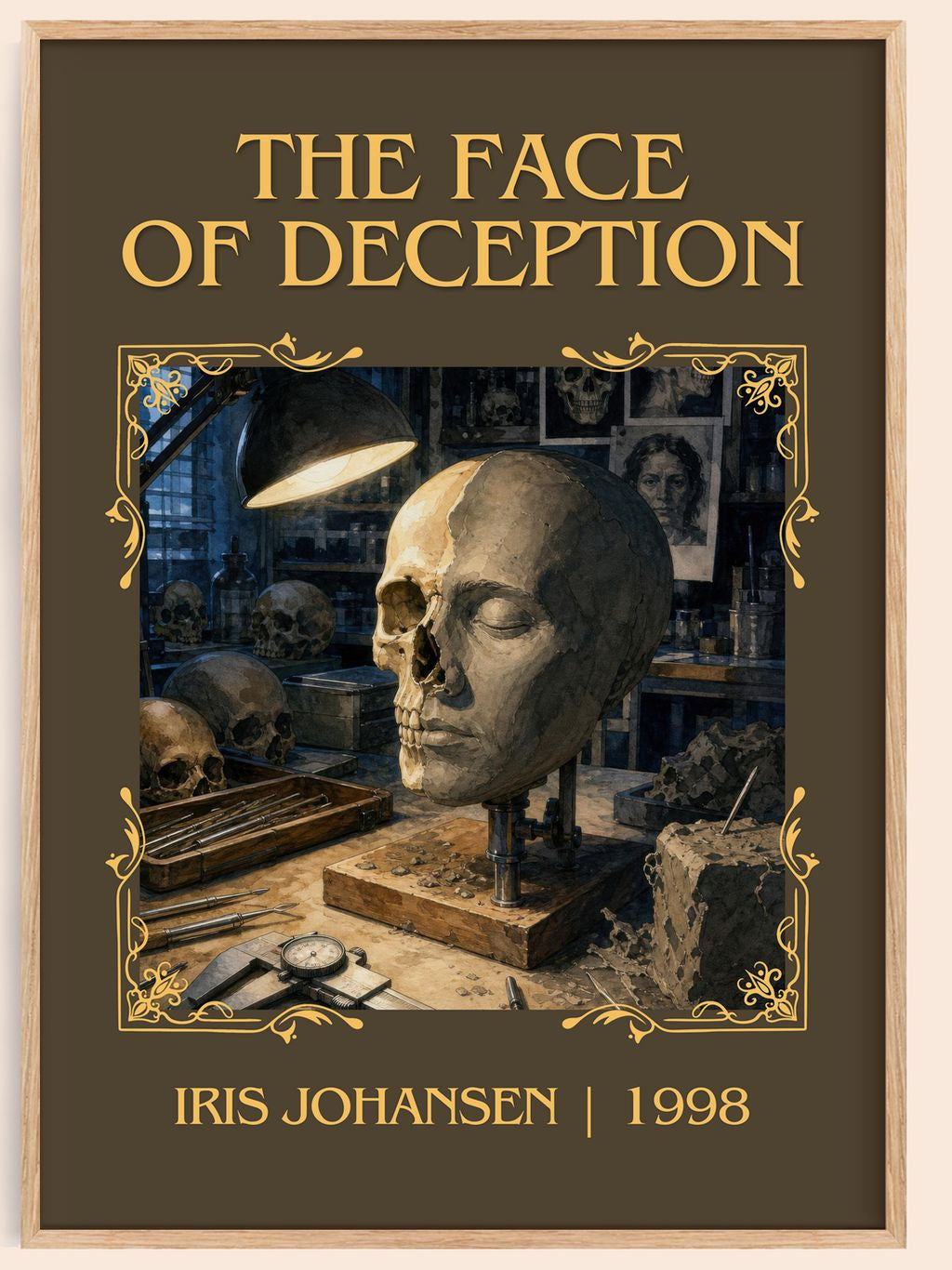The Face of Deception Classic Book Art Print by Iris Johansen – book poster