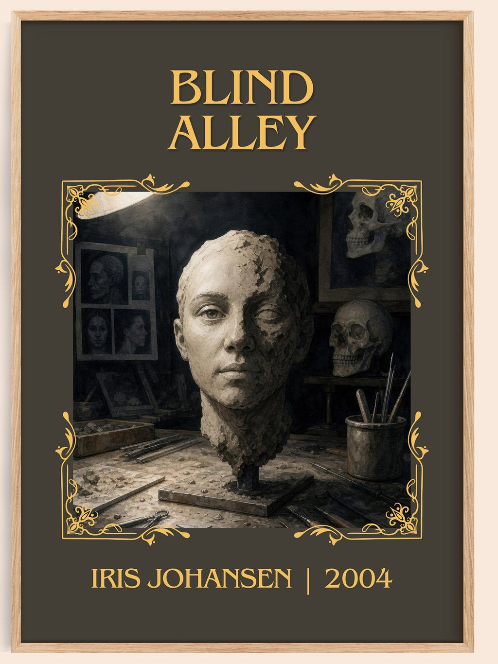 Blind Alley Classic Book Art Print by Iris Johansen – book poster