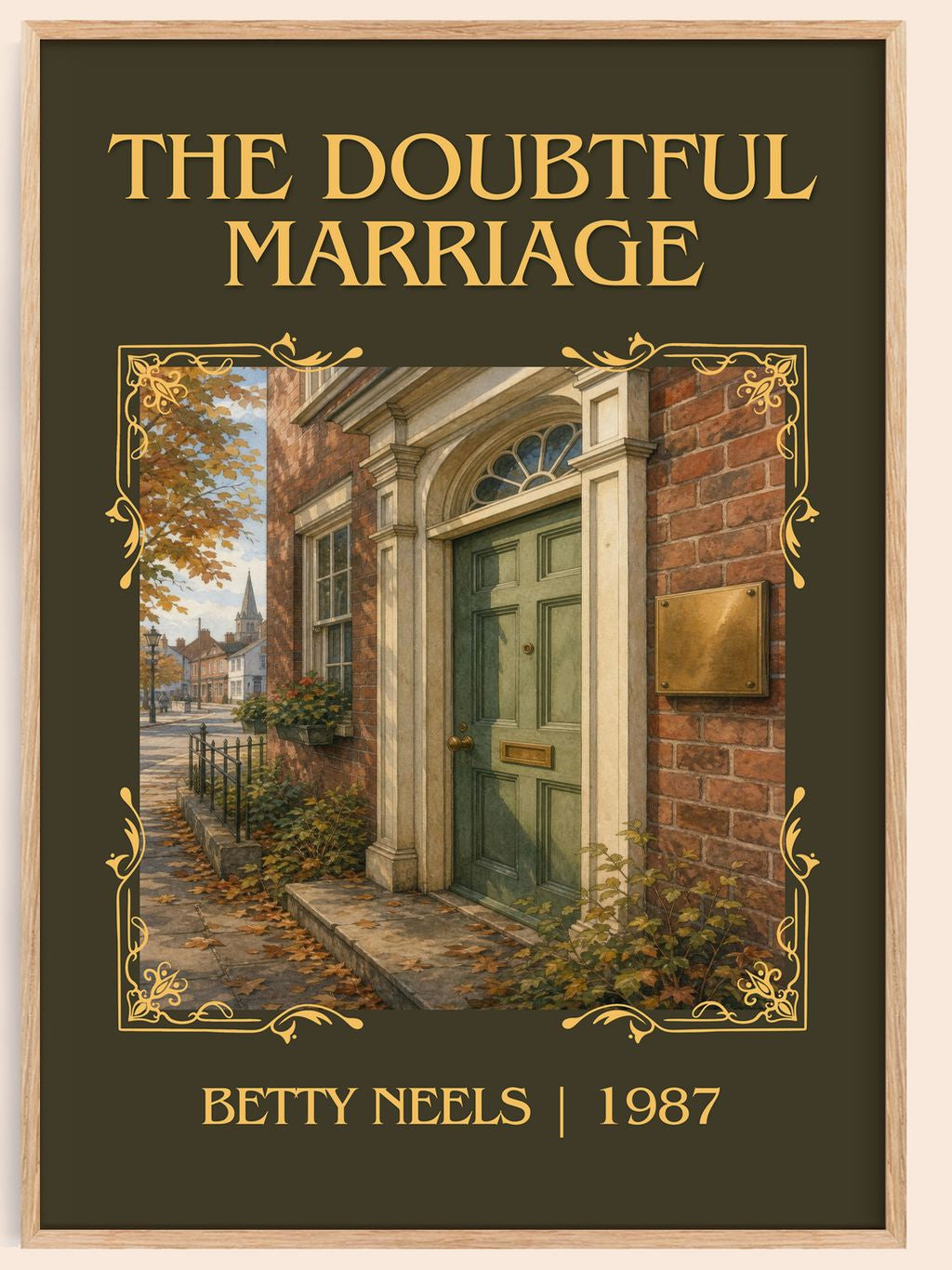 The Doubtful Marriage Classic Book Art Print by Betty Neels – book poster