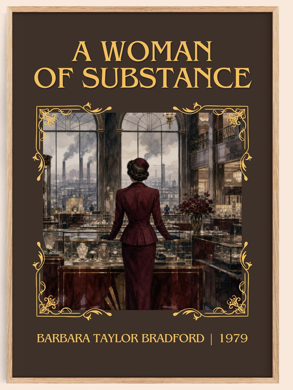 A Woman of Substance Classic Book Art Print by Barbara Taylor Bradford – book poster