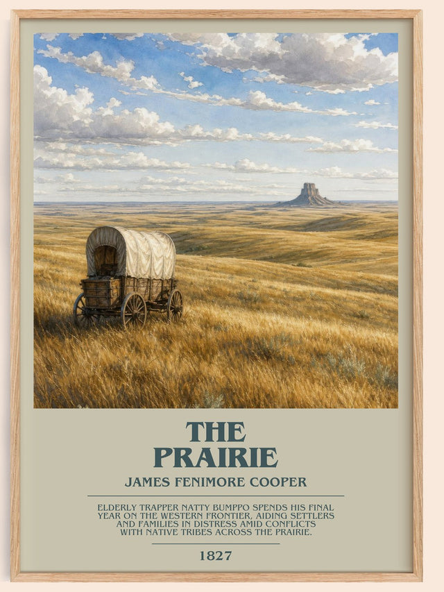 The Prairie Bookish Wall Art by James Fenimore Cooper