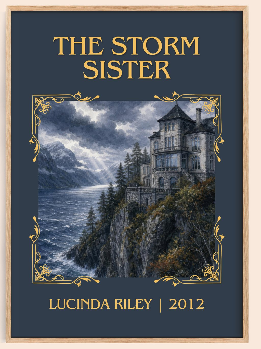 The Storm Sister Classic Book Art Print by Lucinda Riley – book poster