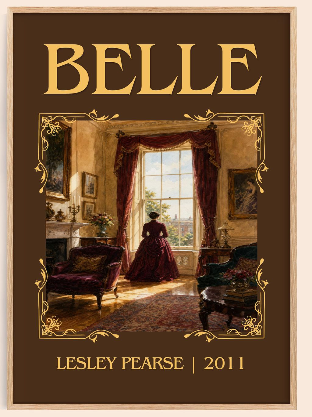 Belle Classic Book Art Print by Lesley Pearse – book poster