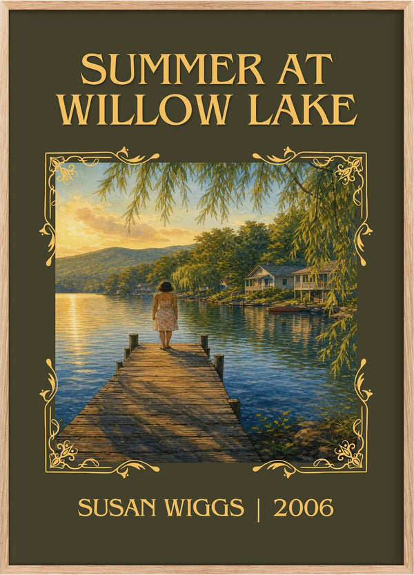 Summer at Willow Lake Classic Book Art Print by Susan Wiggs