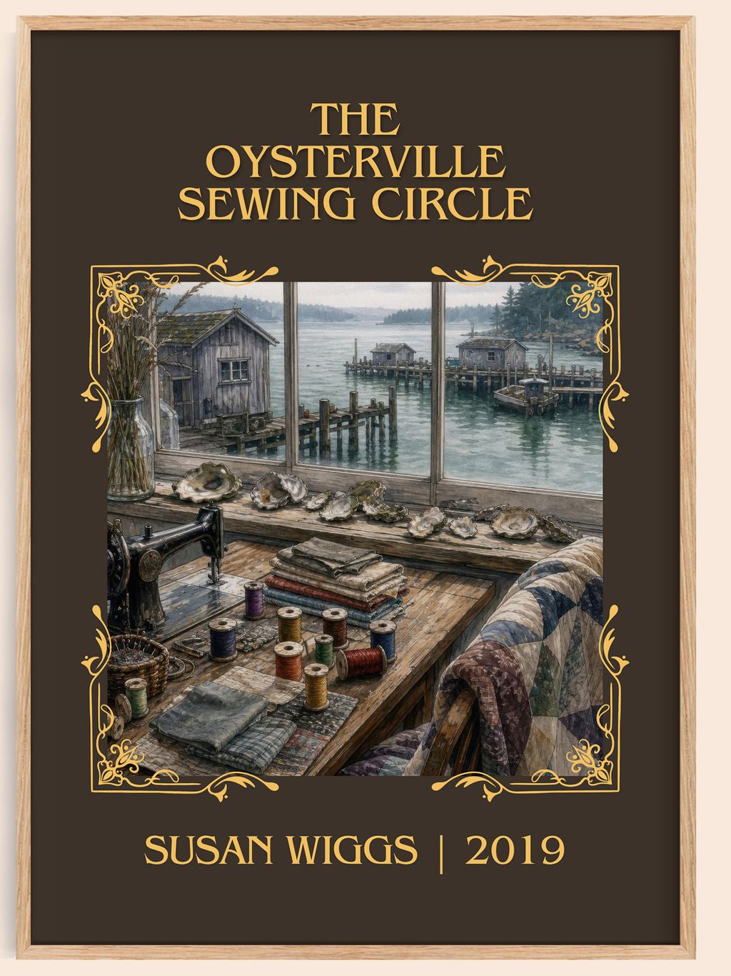 The Oysterville Sewing Circle Classic Book Art Print by Susan Wiggs – book poster
