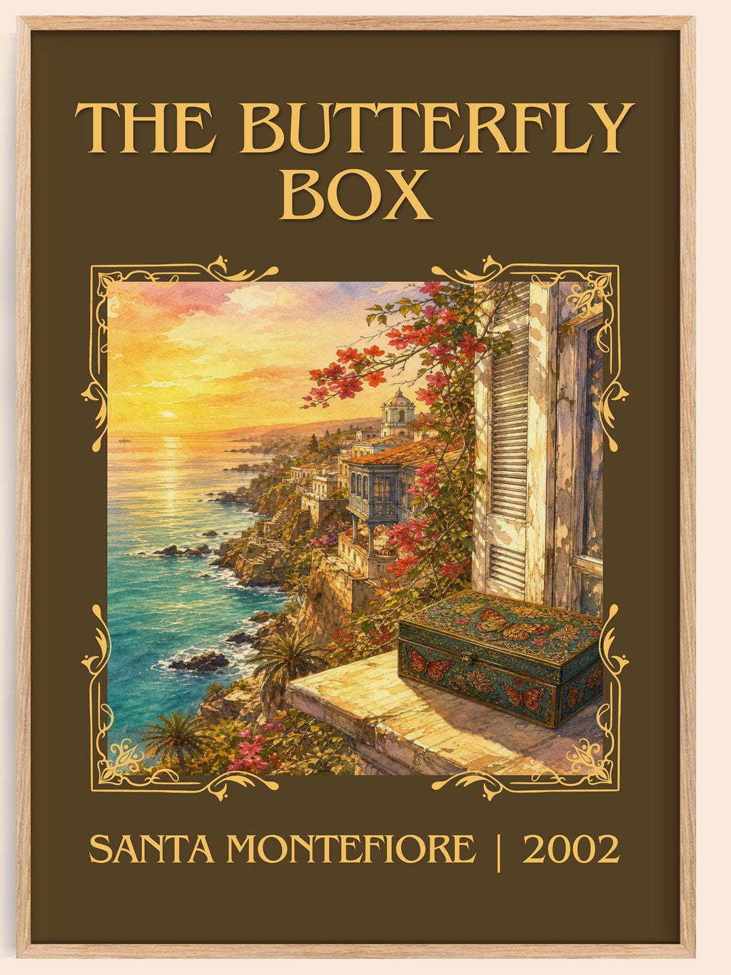 The Butterfly Box Classic Book Art Print by Santa Montefiore – book poster