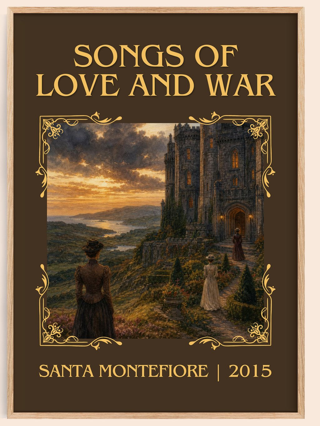 Songs of Love and War Classic Book Art Print by Santa Montefiore – book poster